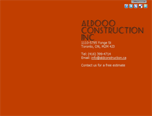 Tablet Screenshot of aldconstruction.ca